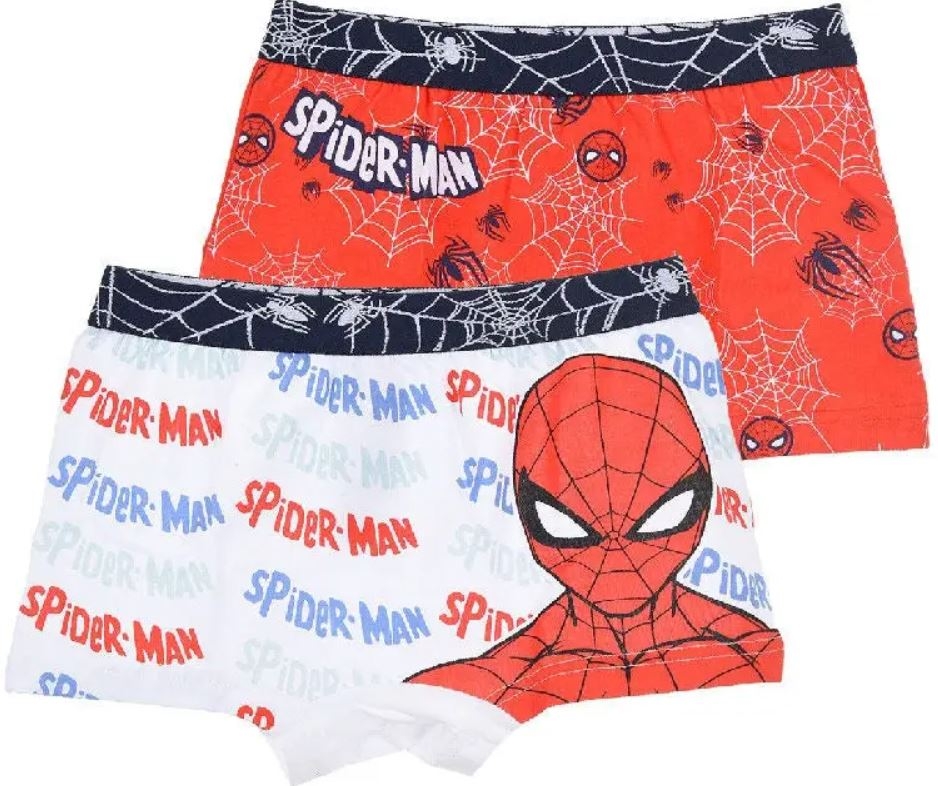 Genbruge Mesterskab Watchful Spider-Man Boxers shorts 2-pack, Rød & hvid